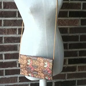 La Sera by Franchi Vintage Beaded Crossbody Purse